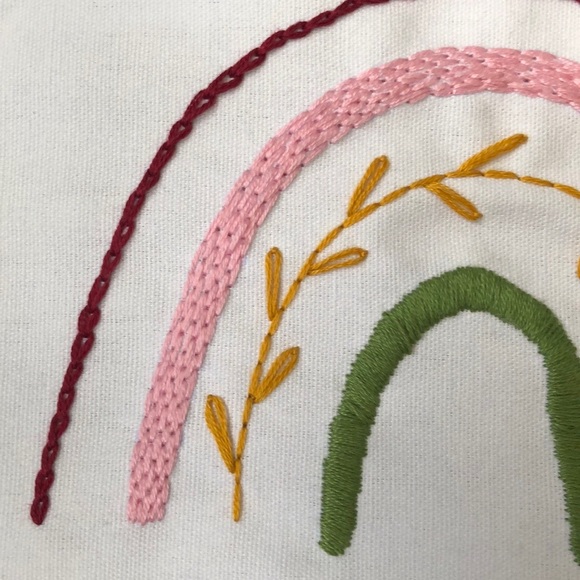 Hand Embroidery Rainbow Decor - Picture 2 of 5